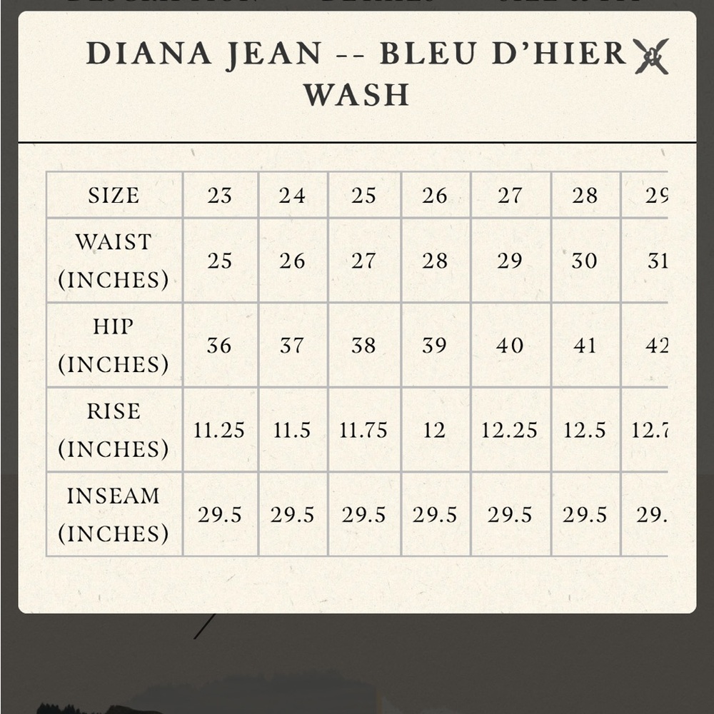 Doen Diana Jeans - Rinse Wash - size 27 - NWTags - Picture 16 of 16